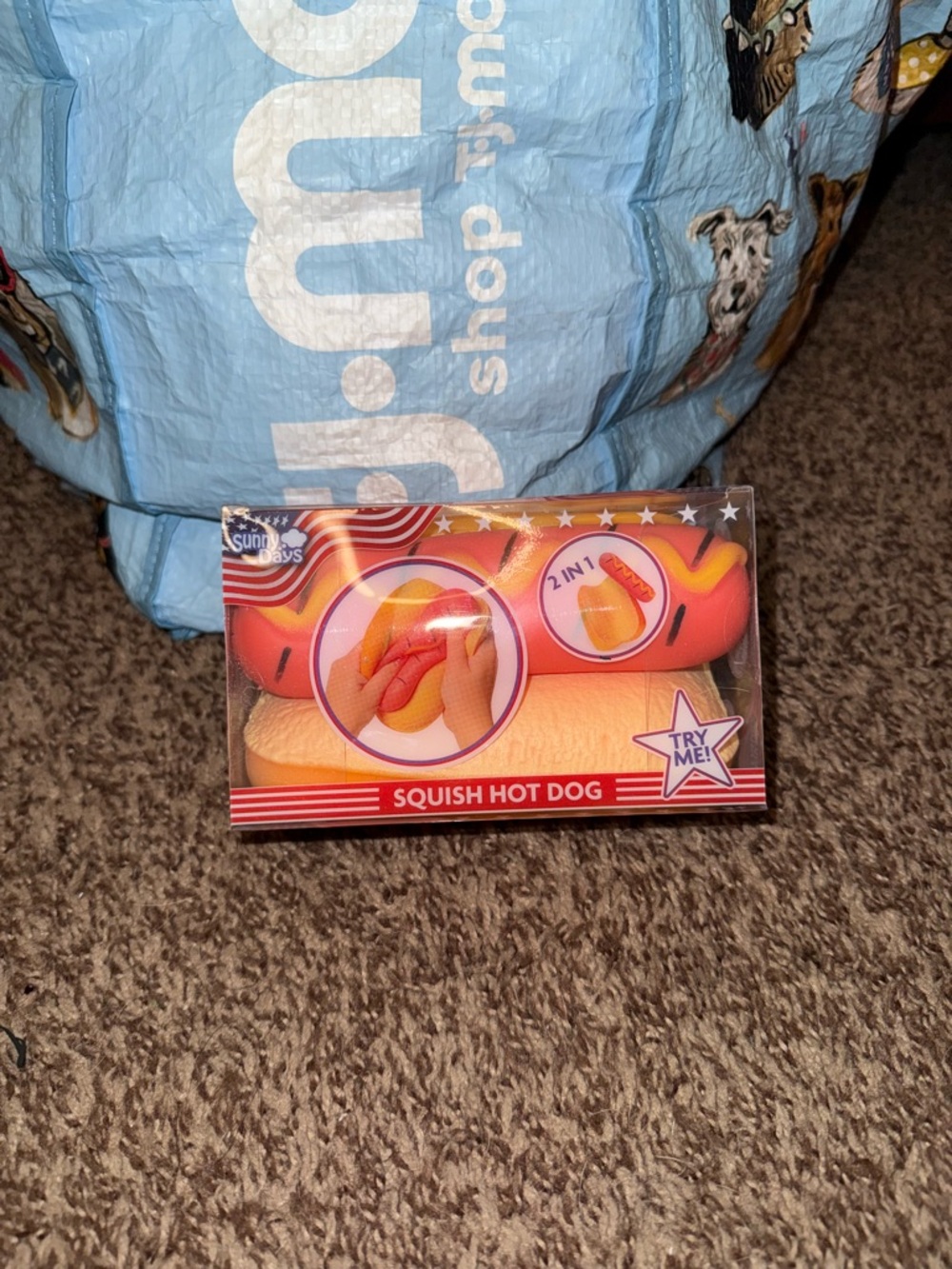 Sunny Days Hot Dog Squishy Brand New!